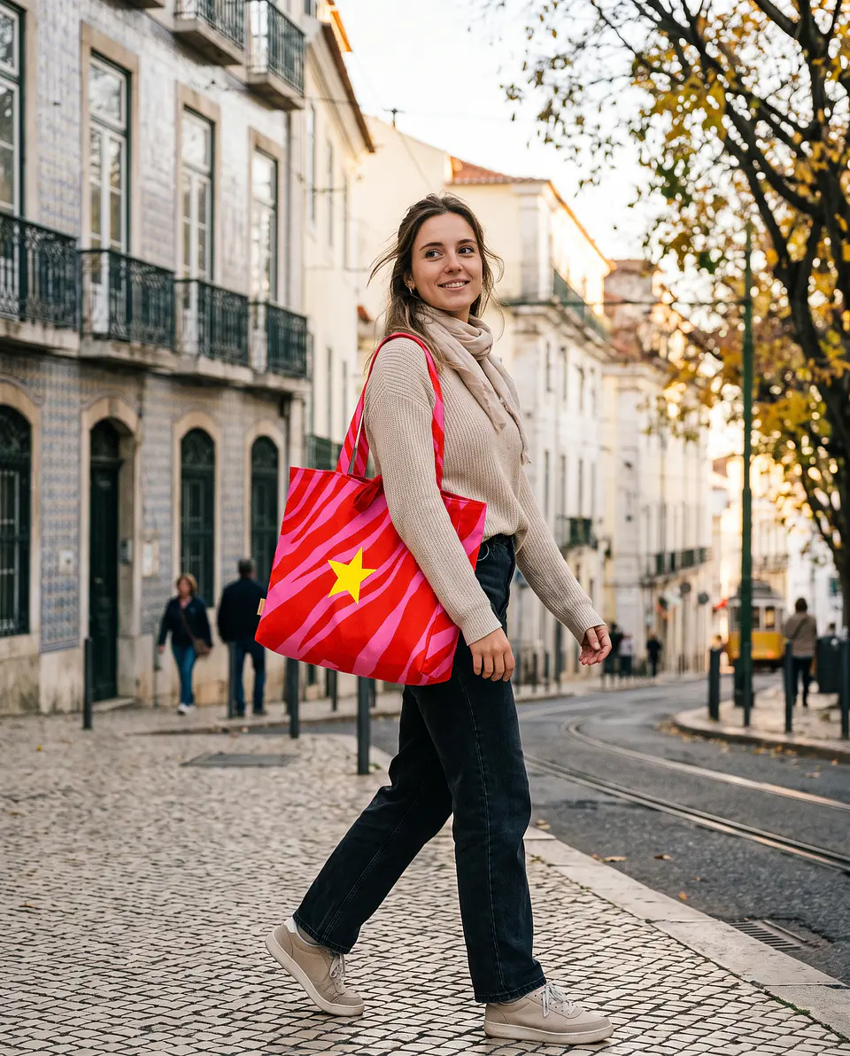 Sasha shopper | Animal print | Savana | Fucsia rosa 2