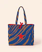 Sasha shopper | Animal print | Savana | Azul castanho - thumbnail 1