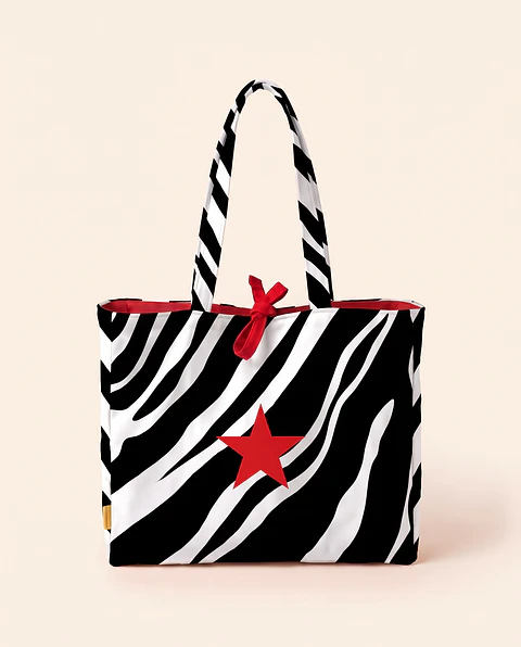 Sasha shopper | Animal print | Savana | Preto e branco