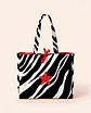 Sasha shopper | Animal print | Savana | Preto e branco - Thumbnail 1