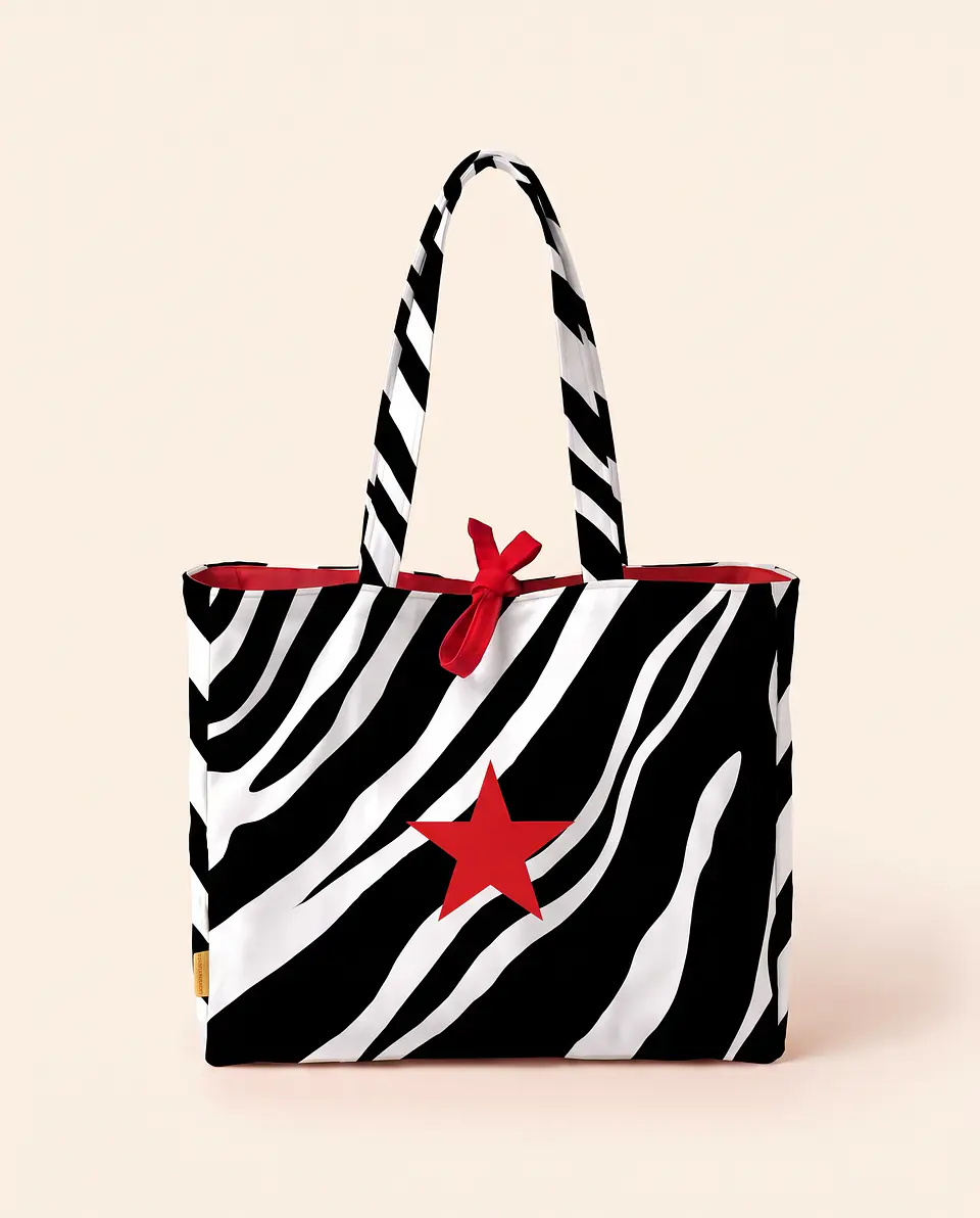 Sasha shopper | Animal print | Savana | Preto e branco 1