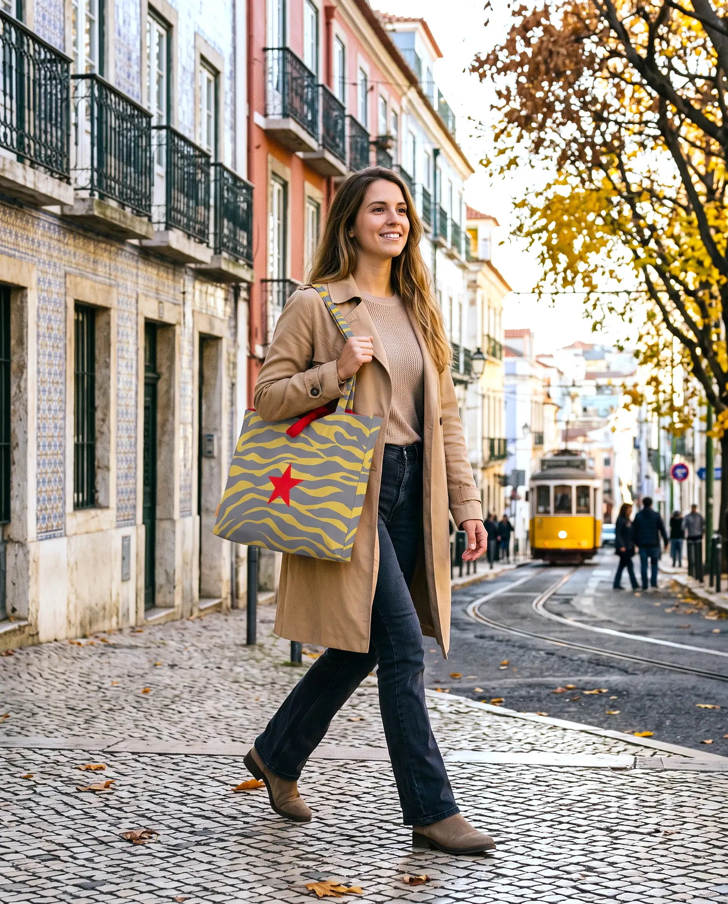 Sasha shopper | Animal print | Zazu | Cinza 2