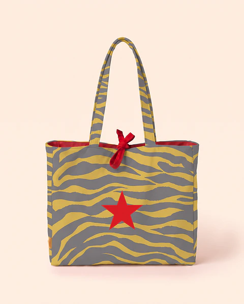 Sasha shopper | Animal print | Zazu | Cinza