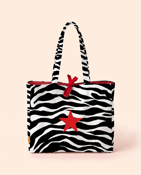 Sasha shopper | Animal print | Zazu | Preto e branco