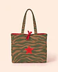 Sasha shopper | Animal print | Zazu | Verde e castanho - thumbnail 1