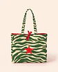 Sasha shopper | Animal print | Zazu | Verde e creme - thumbnail 1