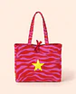 Sasha shopper | Animal print | Zazu | Fucsia rosa - Thumbnail 1