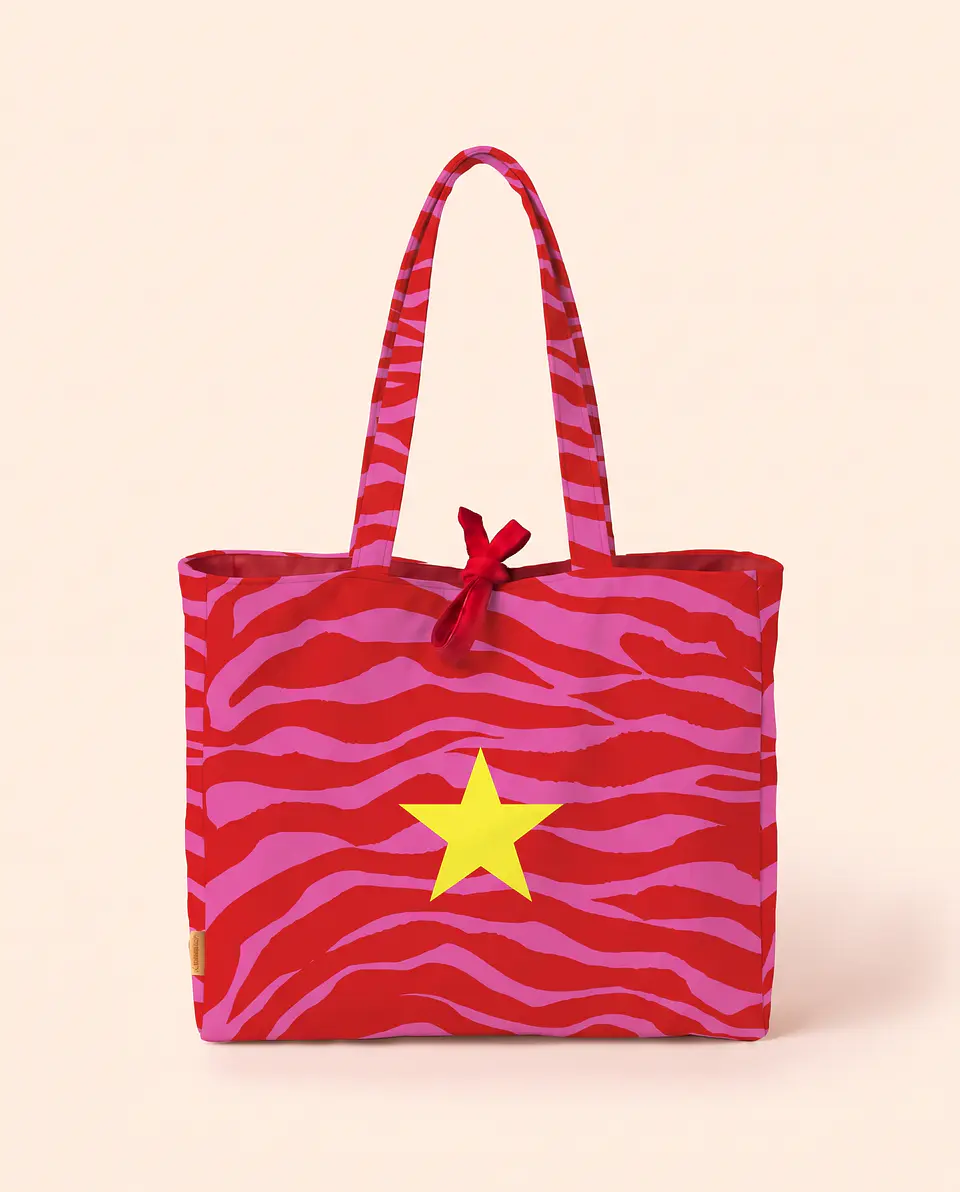 Sasha shopper | Animal print | Zazu | Fucsia rosa 1