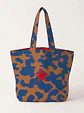 Cleo shopper | Animal print | Cleo | Azul e castanho - Thumbnail 1