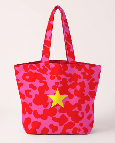 Cleo shopper | Animal print | Fucsia rosa