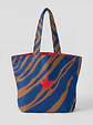 Cleo shopper | Animal print | Savana | Azul e castanho - Thumbnail 1