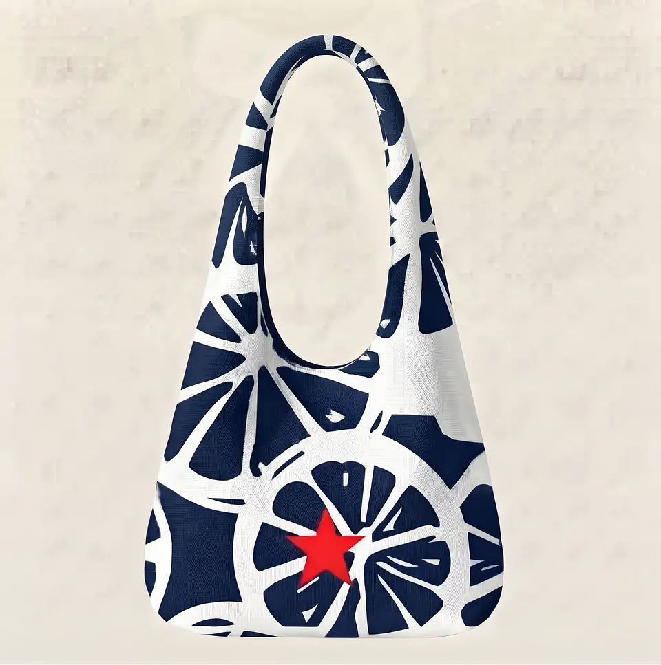 Bianca bag | Frutas | Laranja | Azul escuro 2