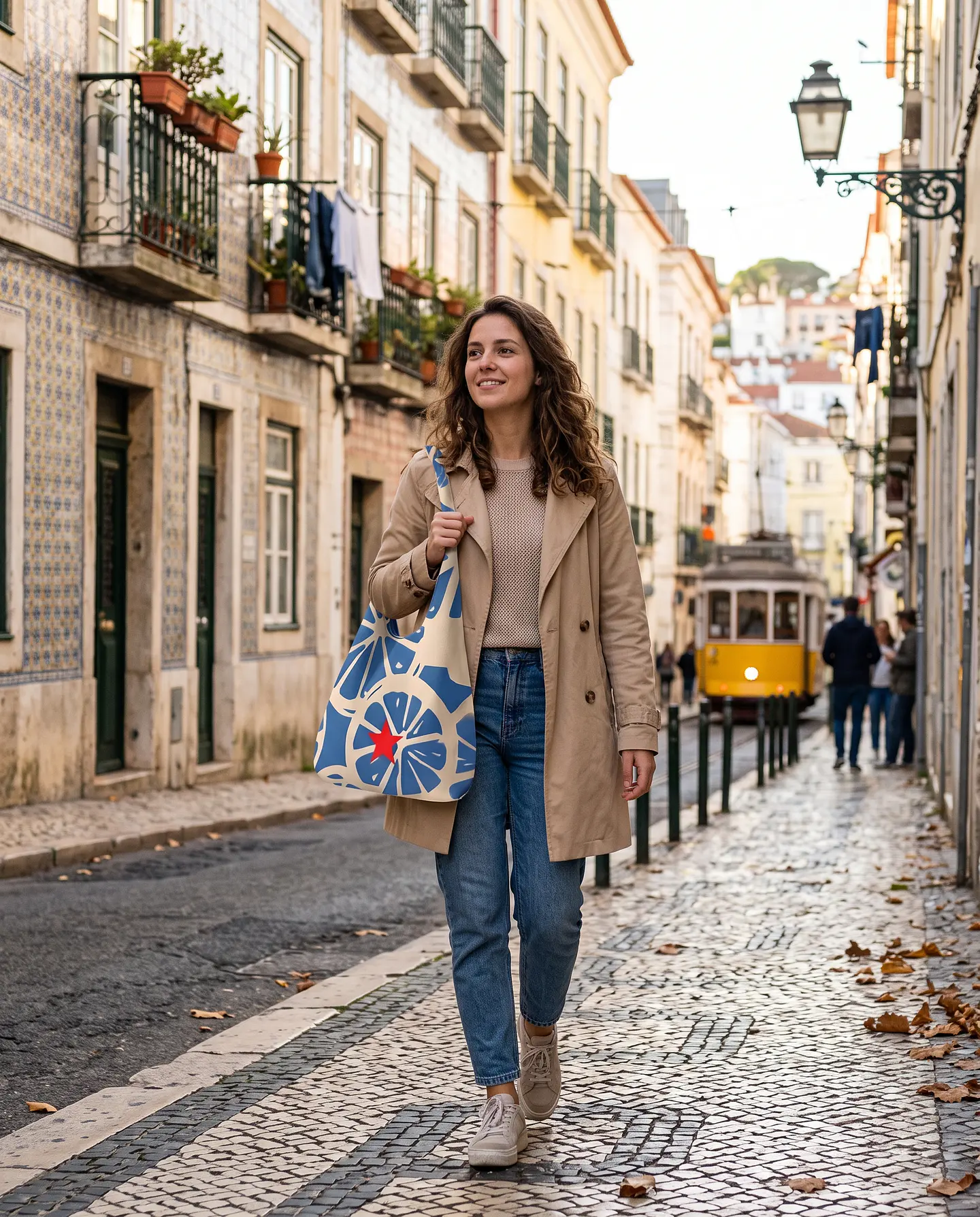 Bianca bag | Frutas | Laranja | Azul 1