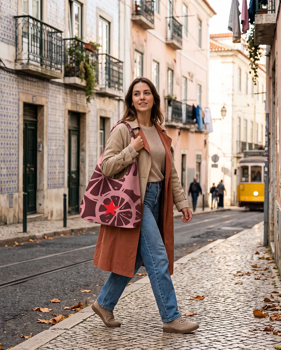 Bianca bag | Frutas | Laranja | Castanho rosa 1