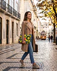 Bolsa portátil | Frutas | Laranja | Azul e amarelo - Thumbnail 1