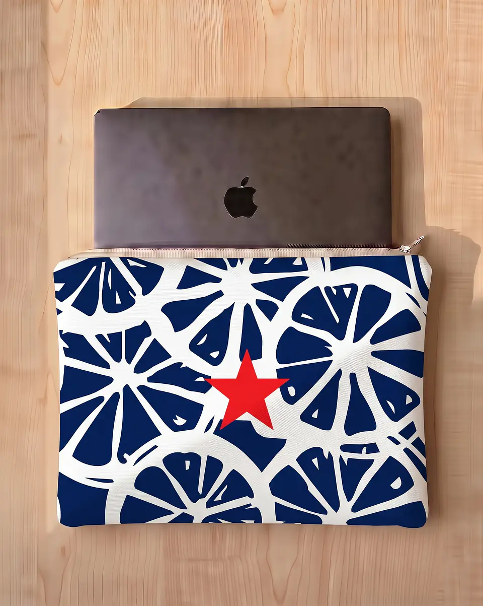 Bolsa portátil | Frutas | Laranja | Azul escuro 2