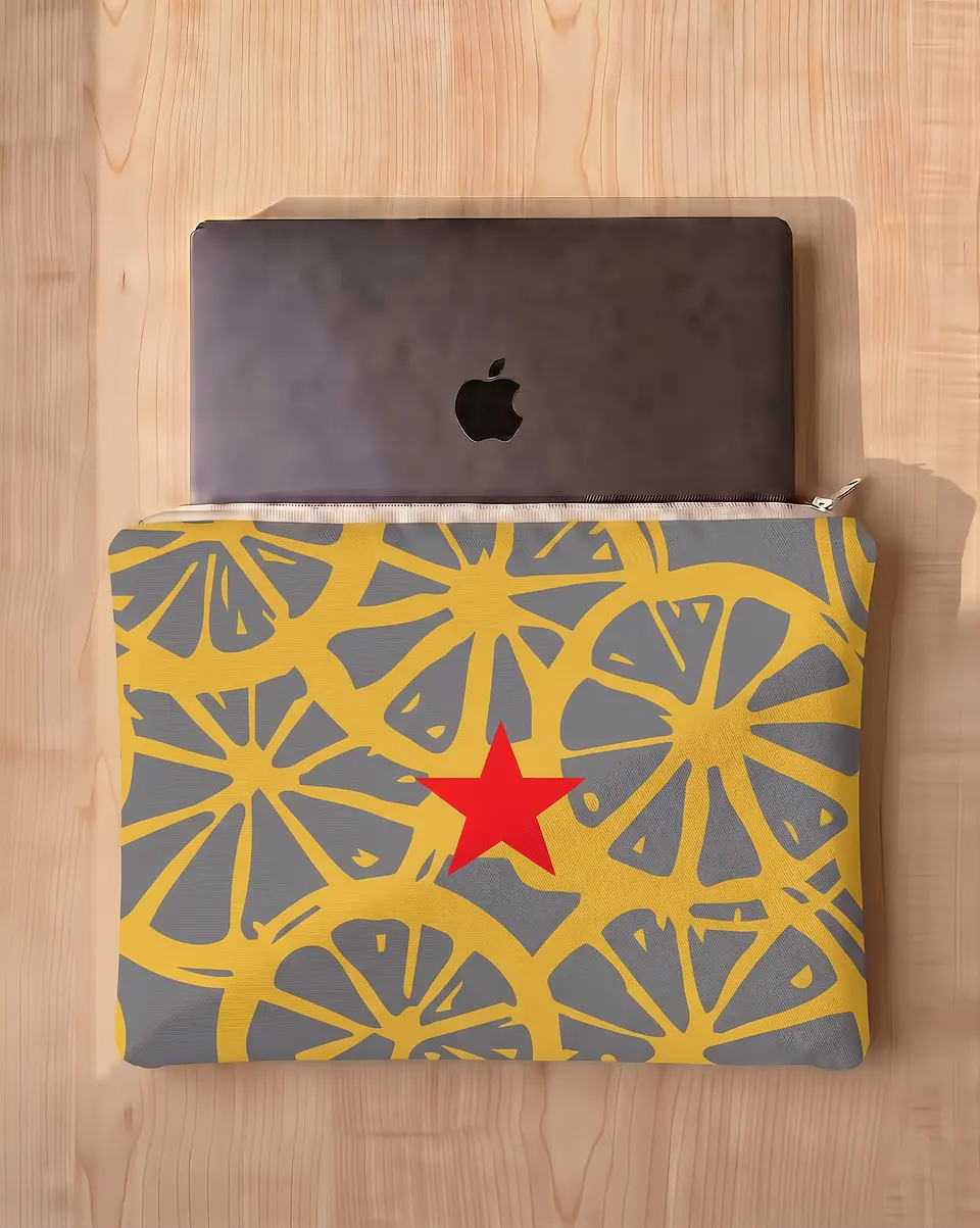 Bolsa portátil | Frutas | Laranja | Cinza amarelo 2