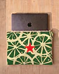 Bolsa portátil | Frutas | Laranja | Verde e creme - Thumbnail 2