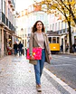 Bolsa portátil | Frutas | Laranja | Fuschia rosa - Thumbnail 2