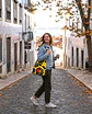 Lola bag | Frutas | Laranja | Azul e amarelo - Thumbnail 1