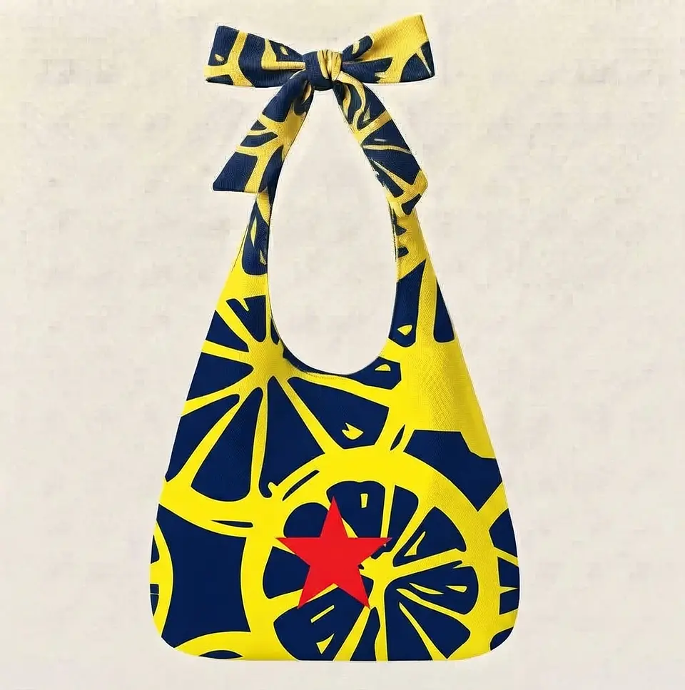 Lola bag | Frutas | Laranja | Azul e amarelo 2