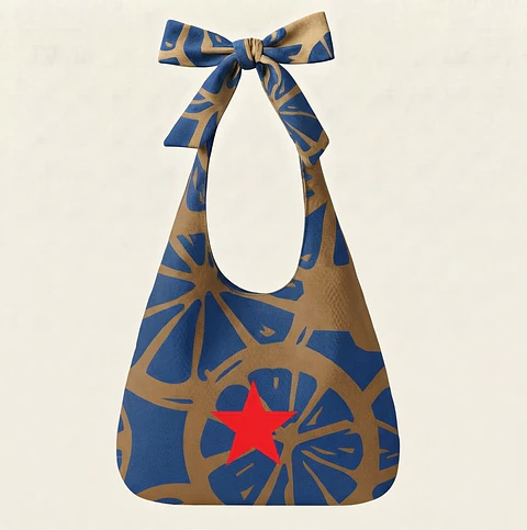 Lola bag | Frutas | Laranja | Azul castanho