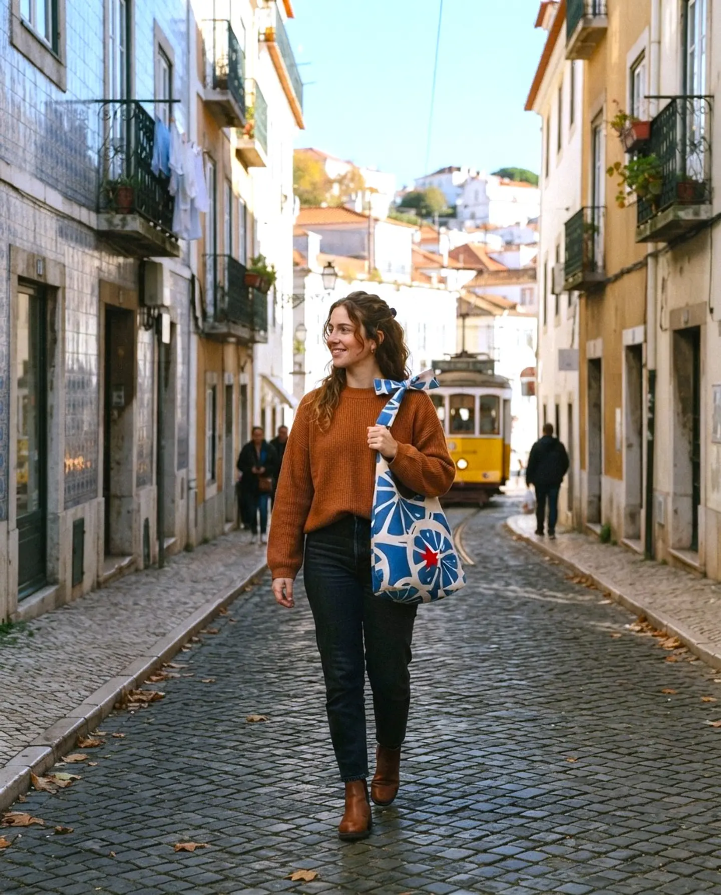 Lola bag | Frutas | Laranja | Azul 1