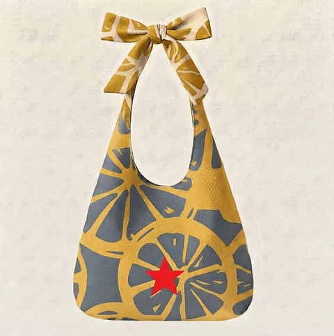 Lola bag | Frutas | Laranja | Cinza amarelo