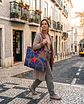 Sasha shopper | Frutas | Laranja | Azul castanho - thumbnail 2