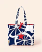Sasha shopper | Frutas | Laranja | Azul escuro - Thumbnail 2