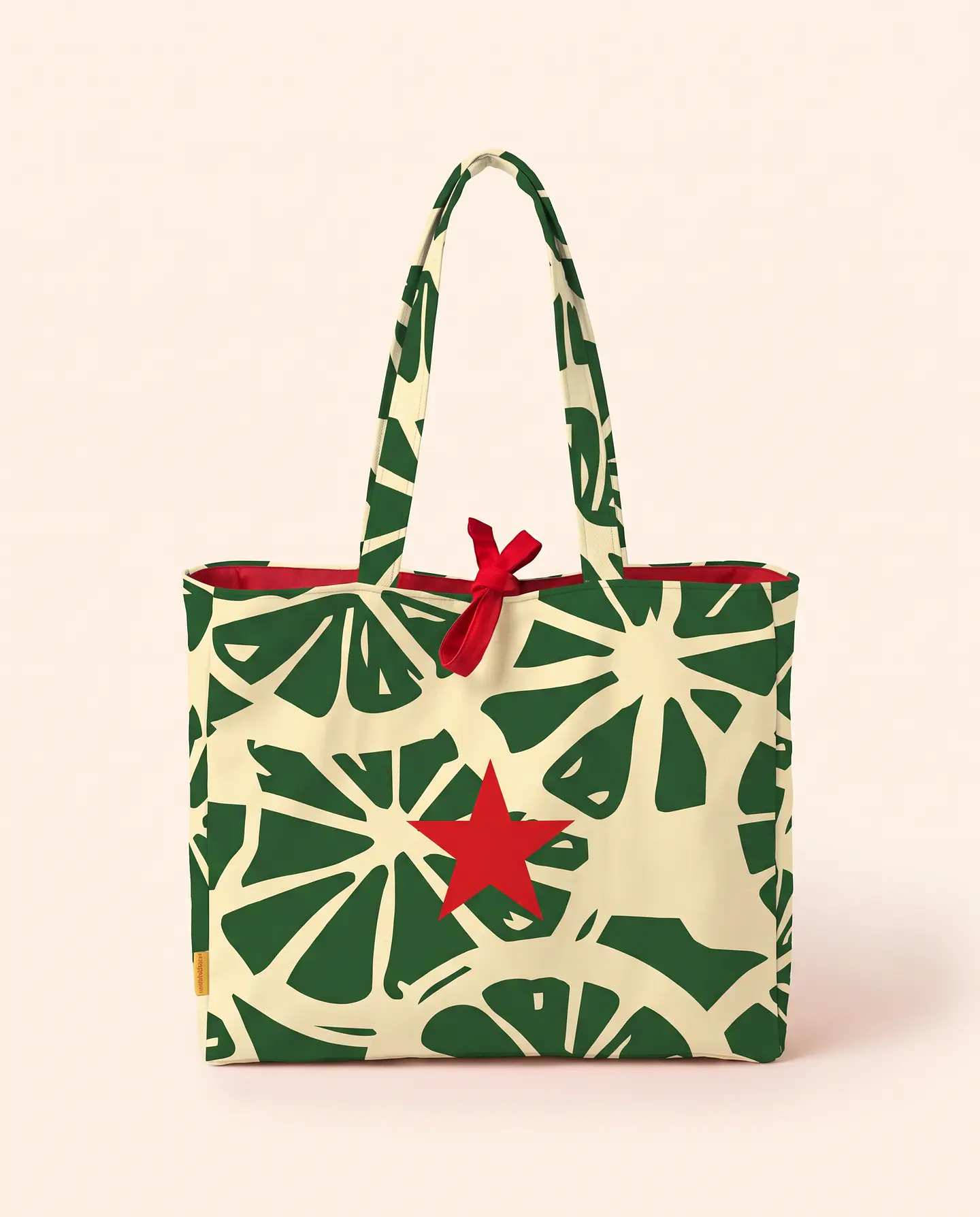 Sasha shopper | Frutas | Laranja | Verde e creme 1