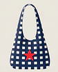 Bianca bag | Quadrados | Azul escuro - Thumbnail 2