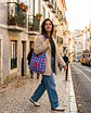 Bianca bag | Quadrados | Azul rosa - Thumbnail 2