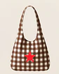 Bianca bag | Quadrados | Chocolate - Thumbnail 2
