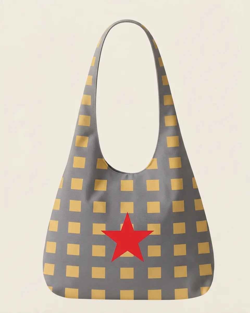Bianca bag | Quadrados | Cinza amarelo 1