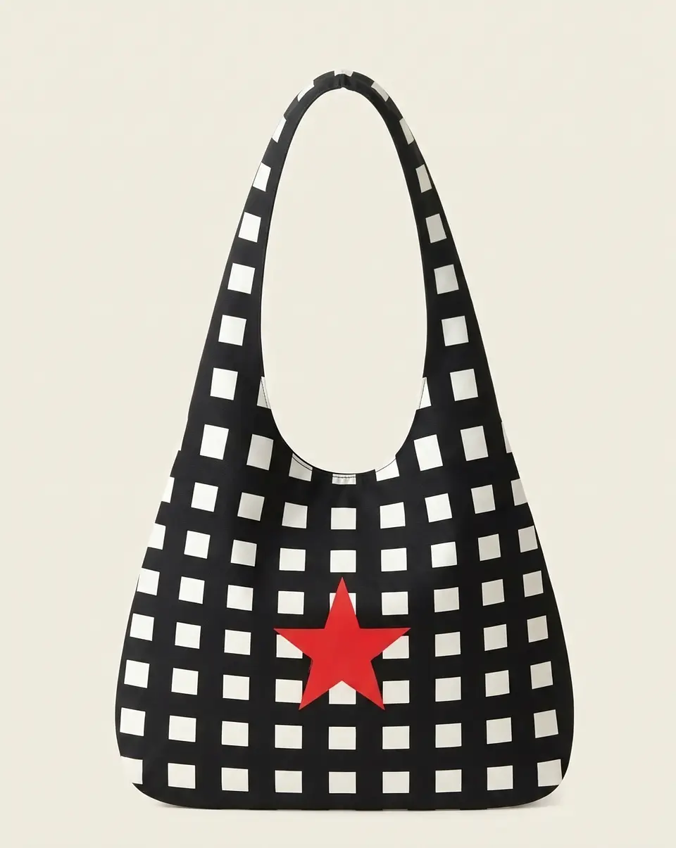 Bianca bag | Quadrados | Preto e branco 2