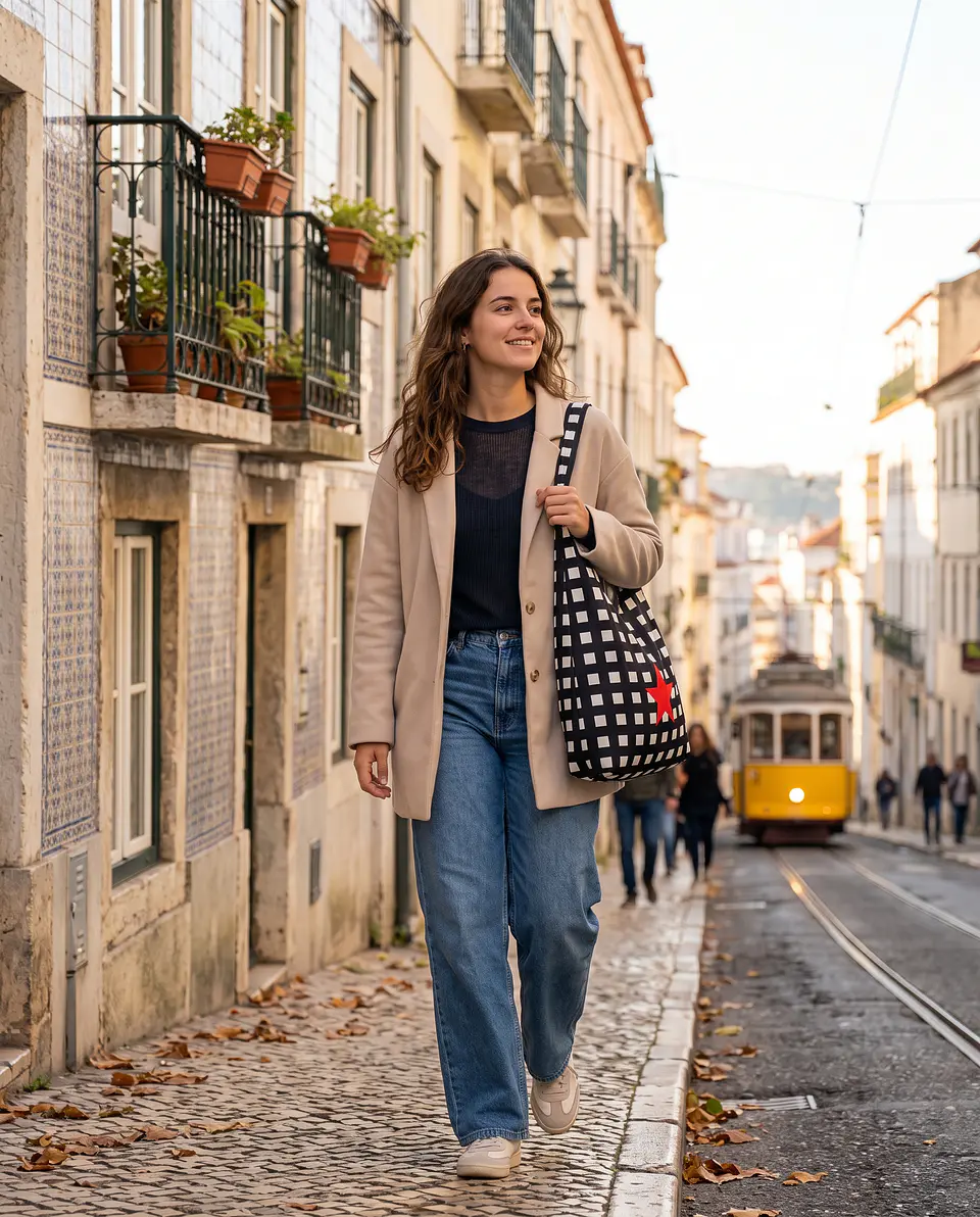 Bianca bag | Quadrados | Preto e branco 1