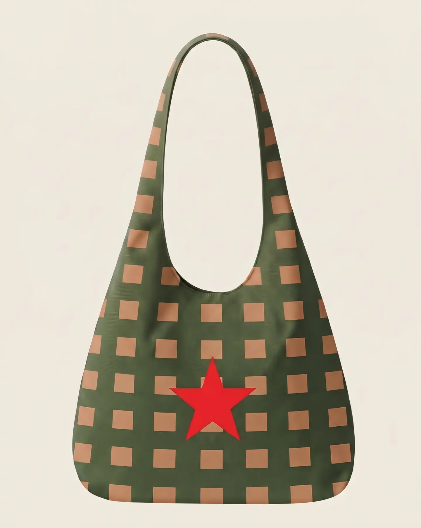 Bianca bag | Quadrados | Verde e castanho 1