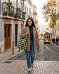 Bianca bag | Quadrados | Verde e creme - Thumbnail 1