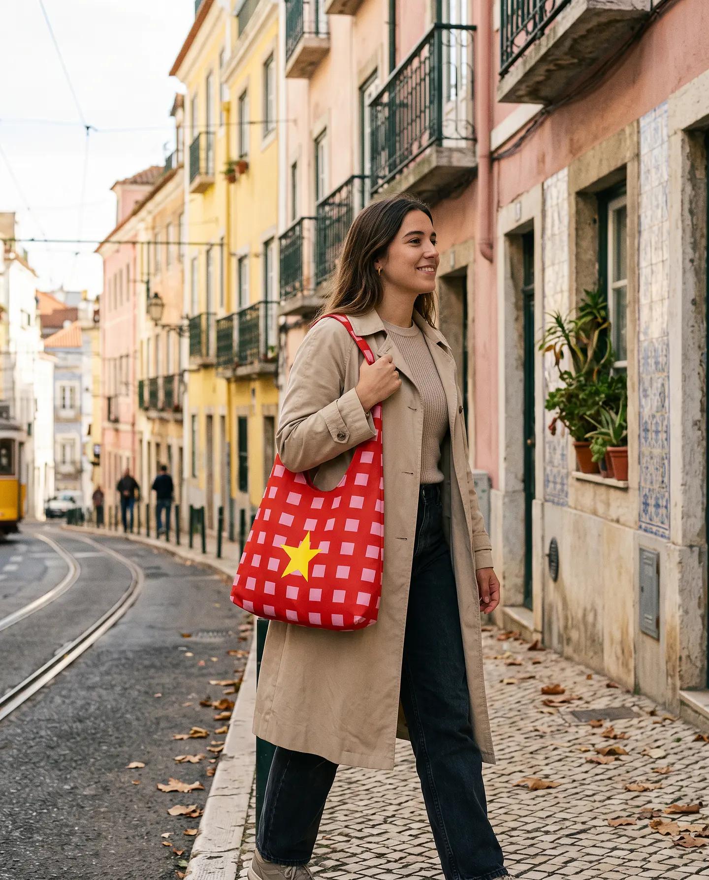 Bianca bag | Quadrados | Fúcsia rosa 2