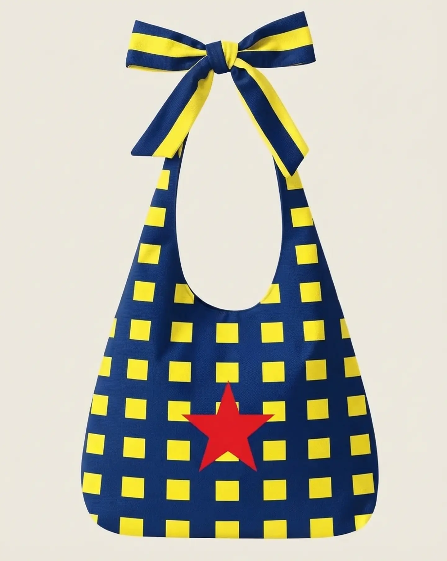 Lola bag | Quadrados | Azul e amarelo 1