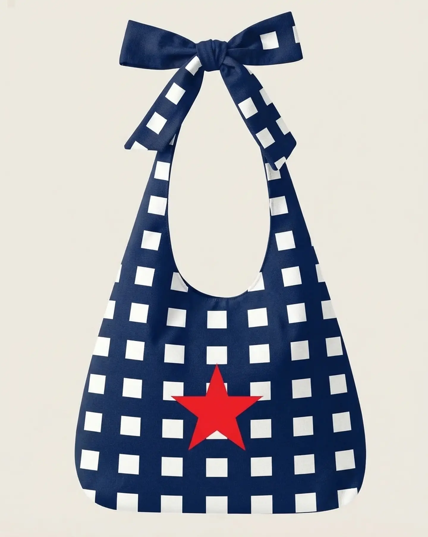 Lola bag | Quadrados | Azul escuro 1