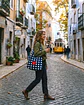 Lola bag | Quadrados | Azul escuro - Thumbnail 2