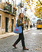 Lola bag | Quadrados | Azul - Thumbnail 2