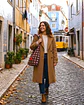 Lola bag | Quadrados | Castanho rosa - Thumbnail 1