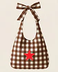 Lola bag | Quadrados | Chocolate - Thumbnail 1