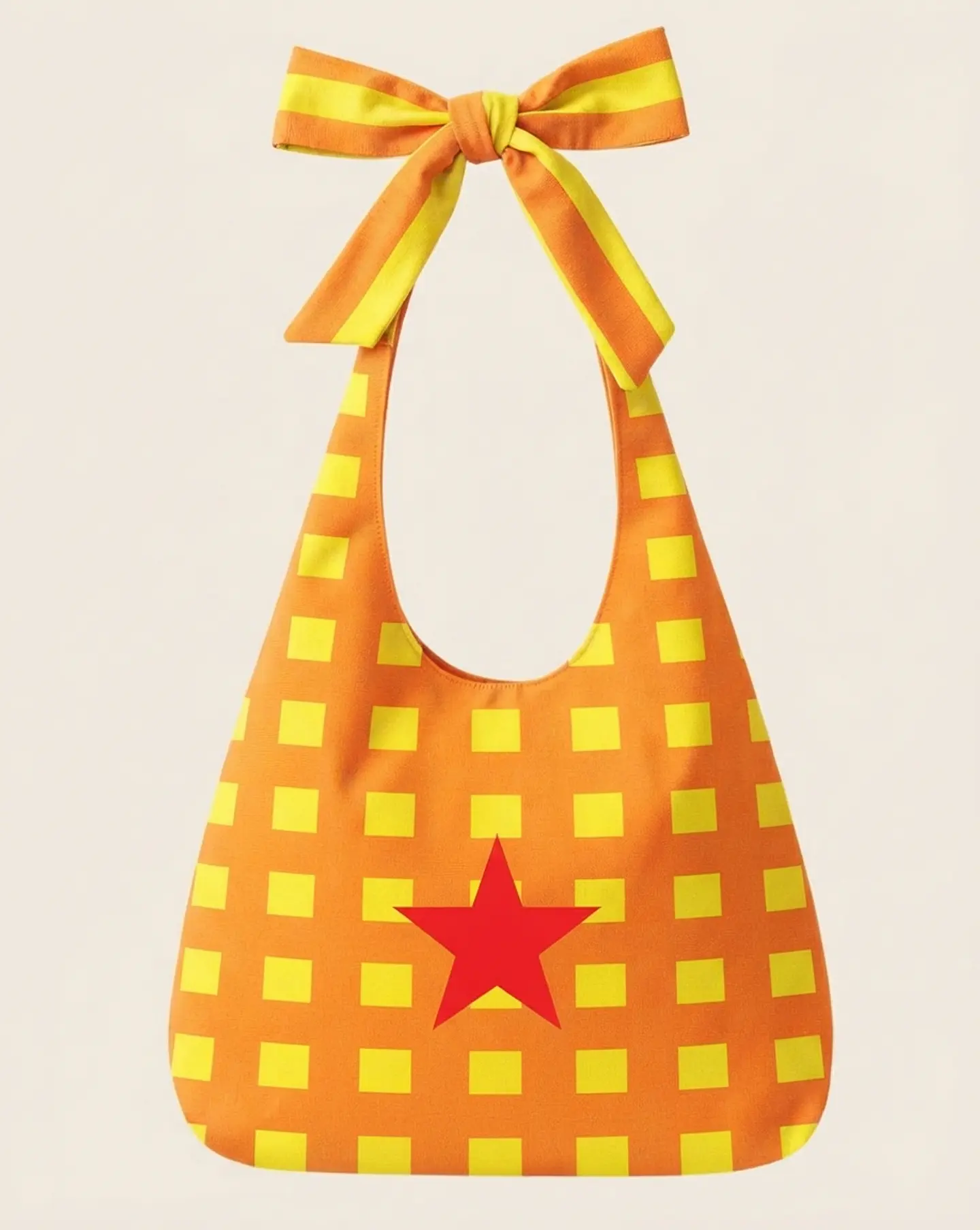 Lola bag | Quadrados | Laranja amarelo 1