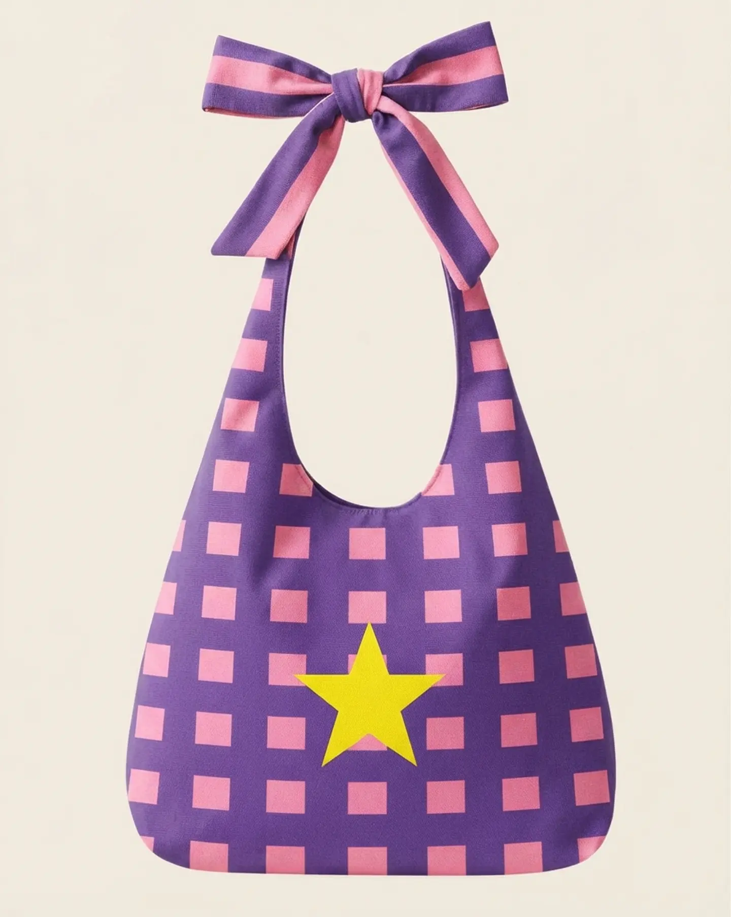 Lola bag | Quadrados | Laranja Lilas 2