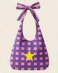 Lola bag | Quadrados | Laranja Lilas - Thumbnail 2
