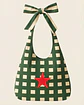 Lola bag | Quadrados | Verde e creme - Thumbnail 2